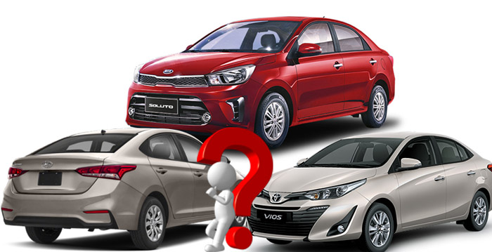 Kia Soluto 2020 vs Toyota Vios vs Hyundai Accent