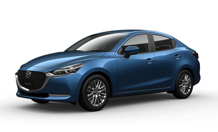 Mazda 2 Sedan màu Eternal Blue